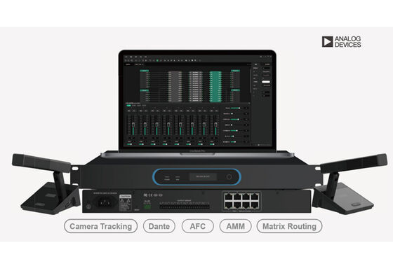 VINCAN NMC100D Network Audio Mixing Console z kanałami Dante 32x32, automatycznym miksowaniem mikrofonów i 8 interfejsami PoE++
