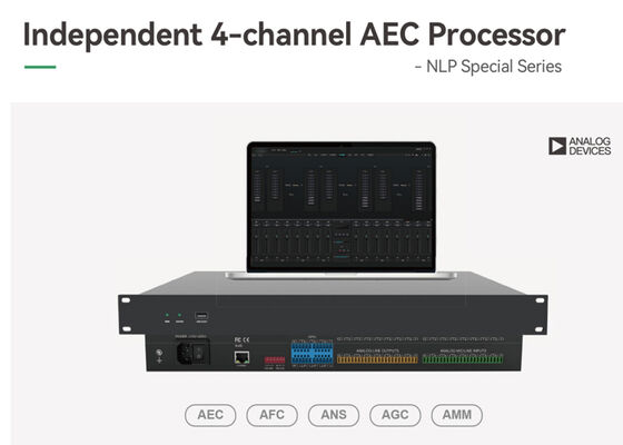 VINCAN NLP88-AEC 4-kanałowy procesor audio DSP AEC z dźwiękiem USB i automatycznym miksowaniem do sal konferencyjnych