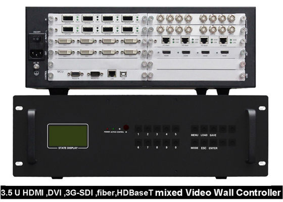Wykonany na zamówienie kontroler ściany wideo HDMI DVI 3G SDI Fibre HDBaseT Mixed