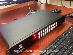 Profesjonalny HDMI 9x1 Multi-Viewer z bezproblemowym przełączaniem